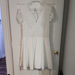 B Darlin Ivory Lace Dress